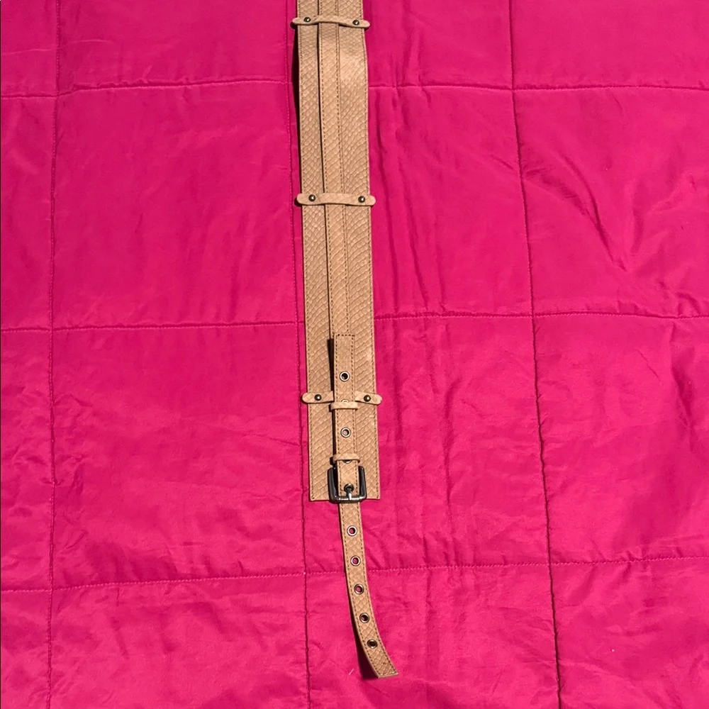 Kenneth Cole Tan Woven Leather Belt